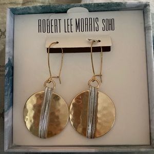 Robert E. Morris two- tone earrings
